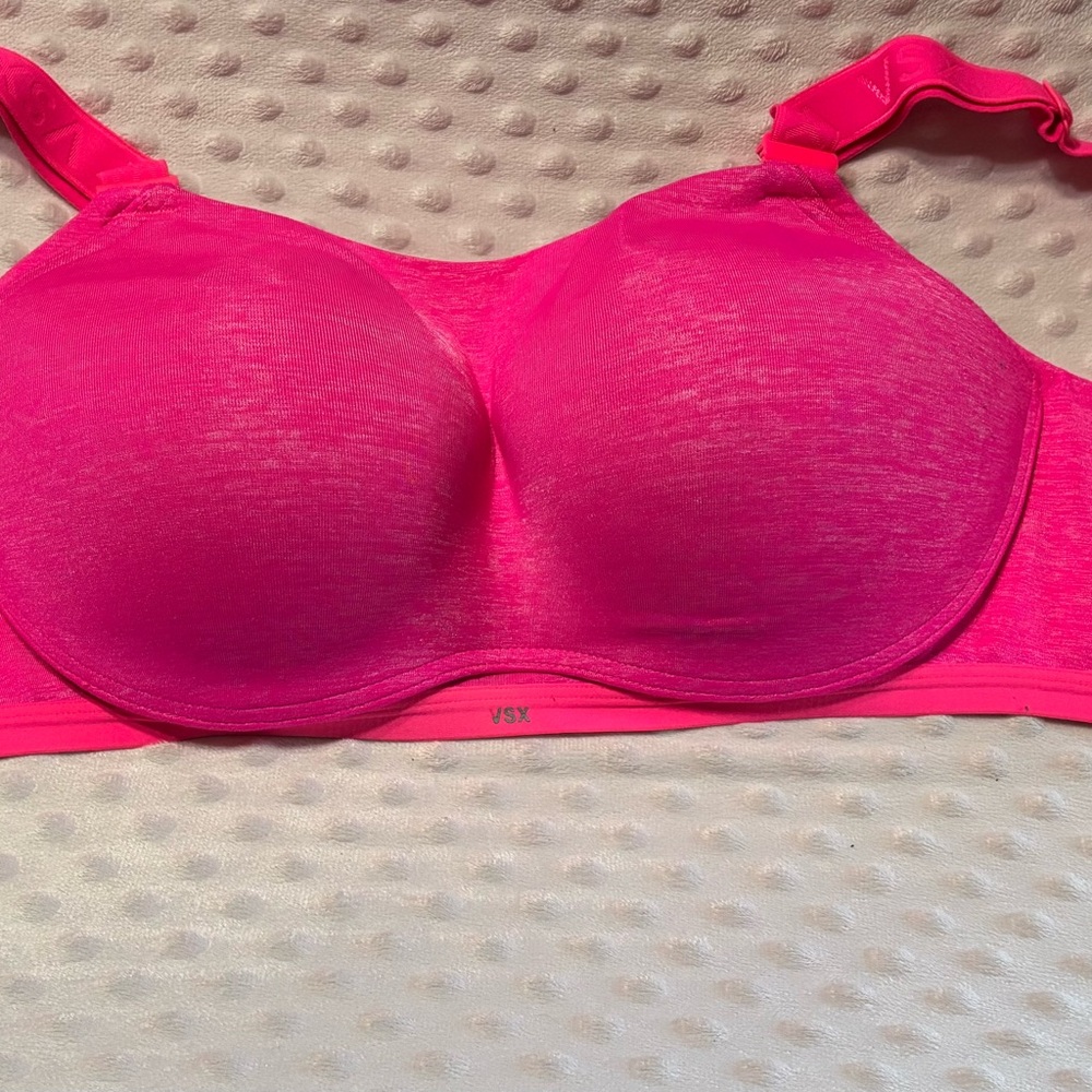 2 Victoria’s Secret VSX Women's Pink Sports Bras 34DDD